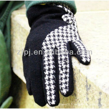 Vente en gros Houndstooth usine de gants de laine